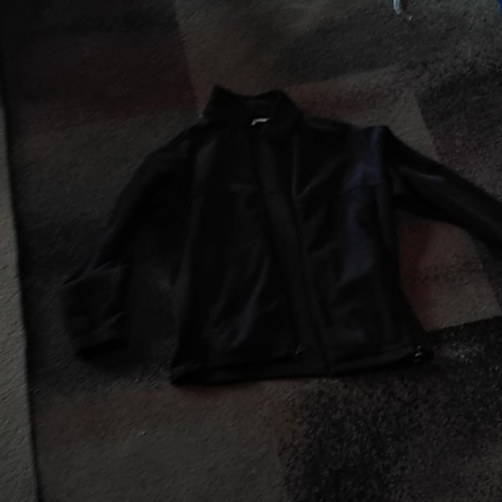 Dark gray fleece jacket